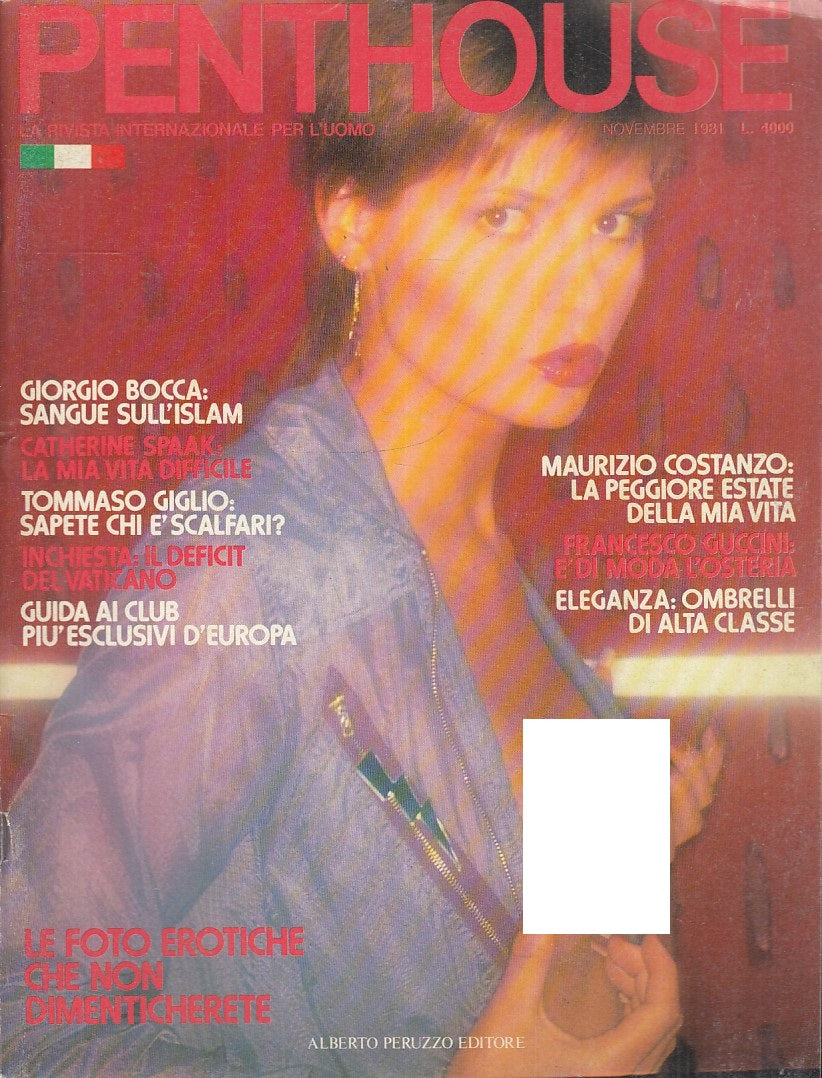 LX- RIVISTA PENTHOUSE NOVEMBRE CATHERINE SPAAK ----- 1981 - S - YFS