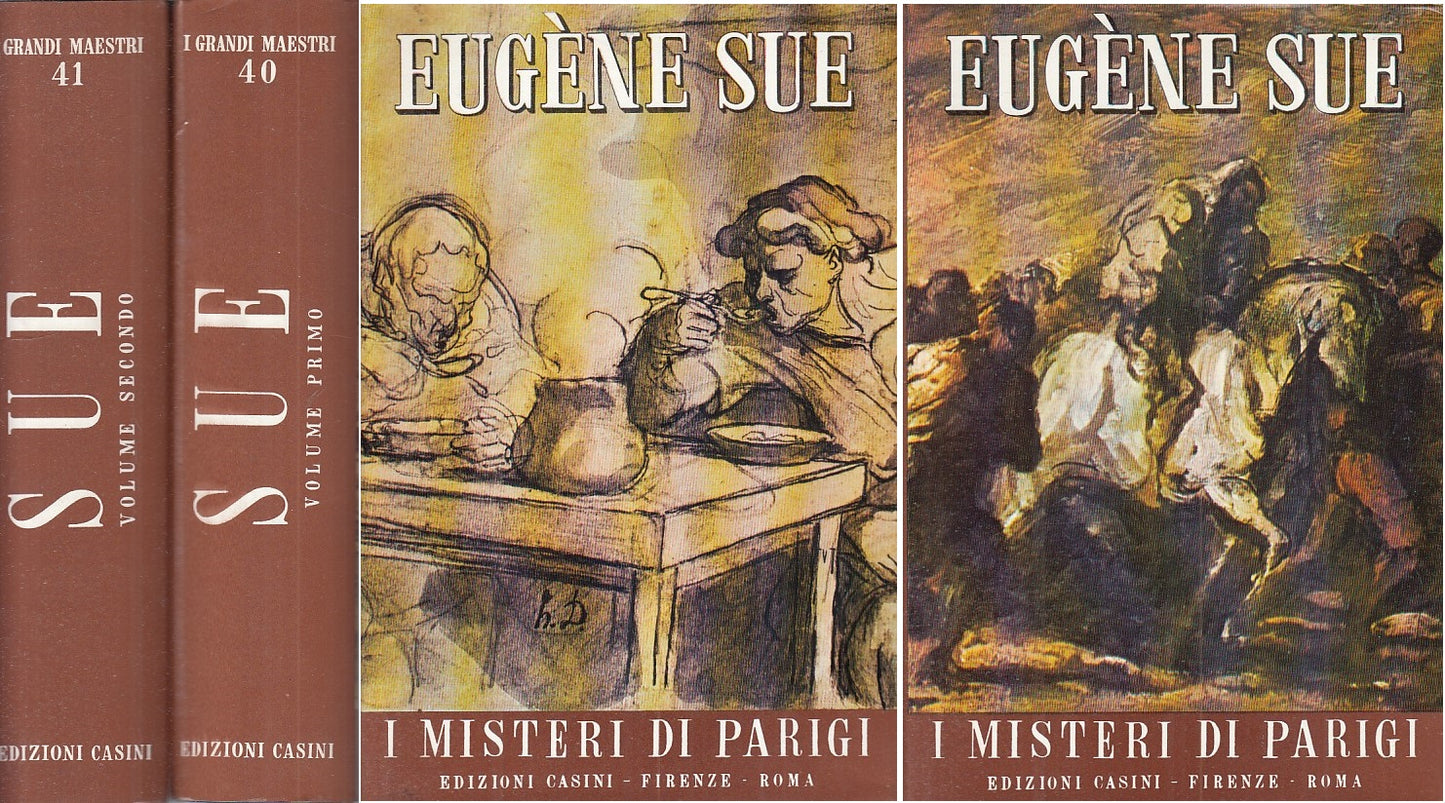 LN- MISTERI DI PARIGI 2 VOLL.- SUE- CASINI- GRANDI MAESTRI -- 1965 - CS - YFS607