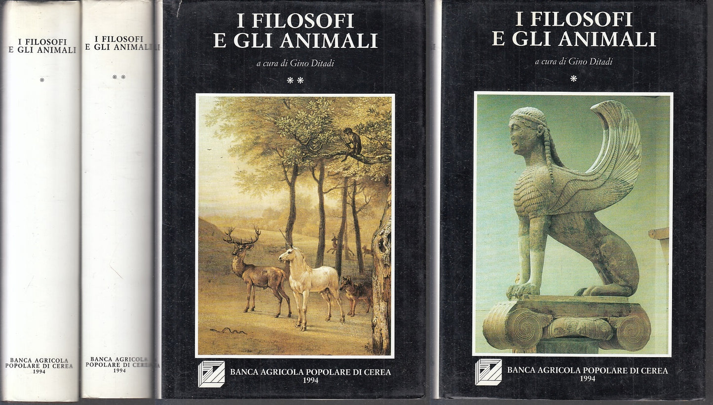 LZ- I FILOSOFI E GLI ANIMALI 2 VOLUMI - DITADI - ISONOMIA -- 1a- 1994- CS- XFS26