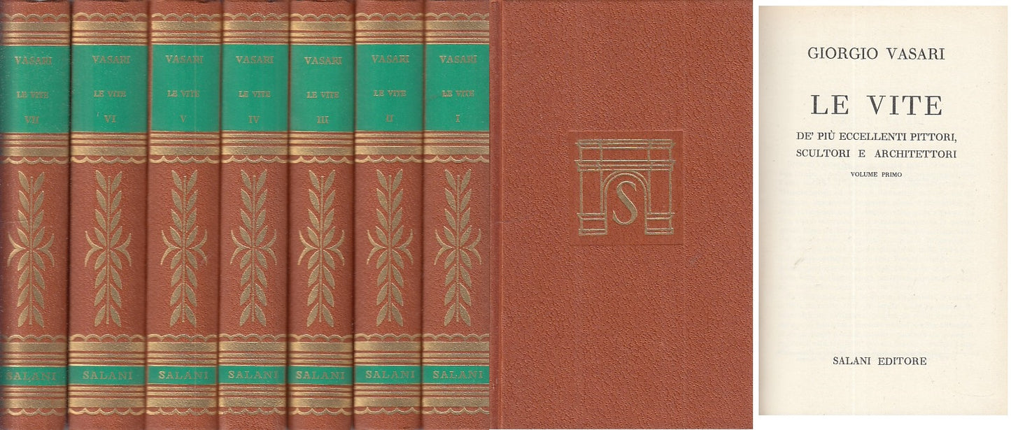 LZ- LE VITE 7 VOLUMI - VASARI - SALANI - GRANDI CLASSICI -- 1963 - C - YFS607
