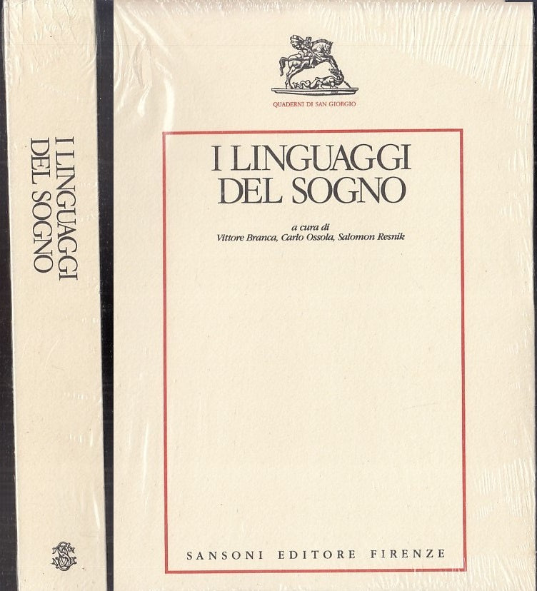 LS- I LINGUAGGI DEL SOGNO NUOVO-- SANSONI- QUADERNI SAN GIORGIO-- 1984- B-XFS116