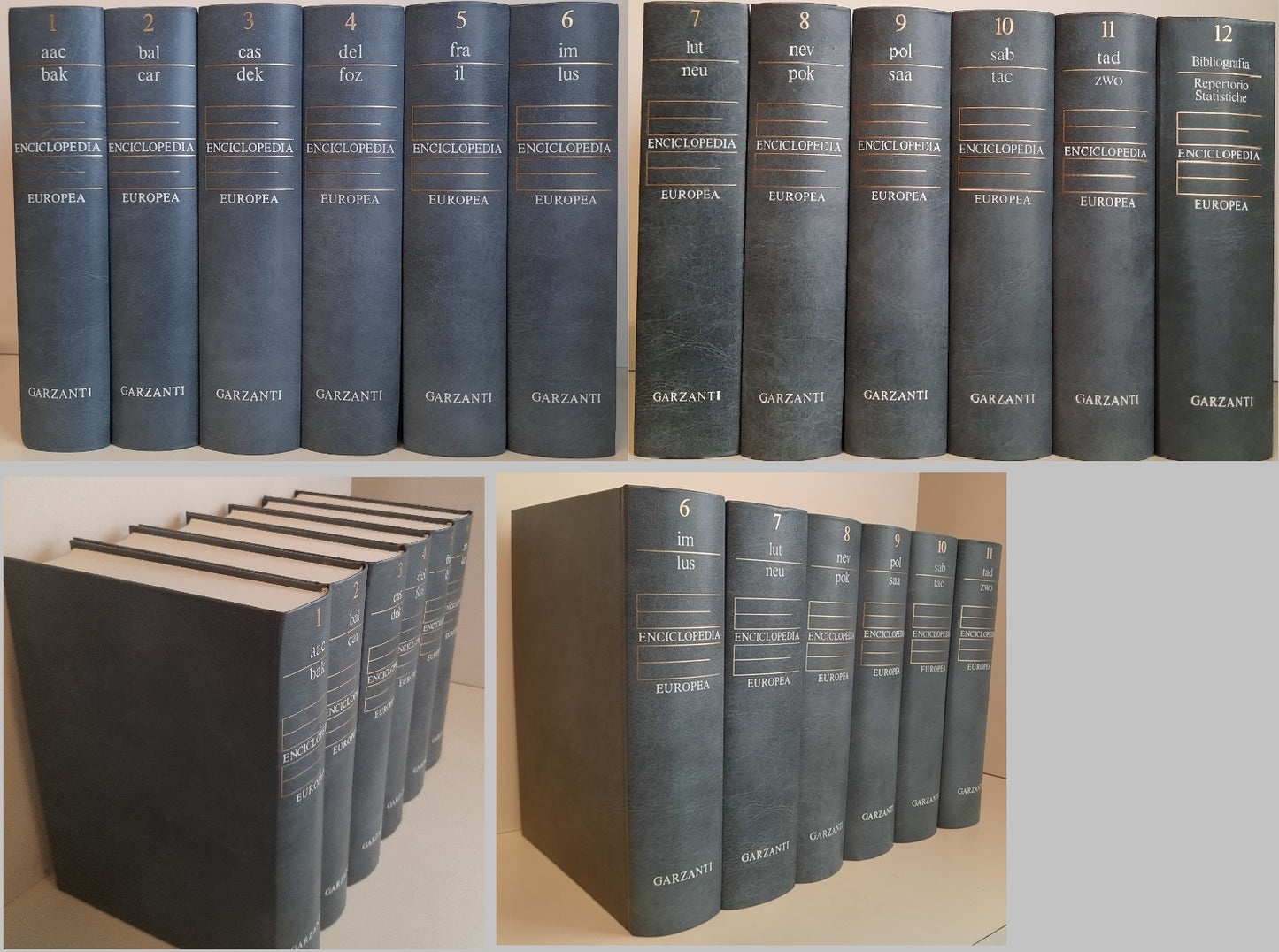 LZ- ENCICLOPEDIA EUROPEA 12 VOLUMI COMPLETA -- GARZANTI --- 1976 - C - YFS999