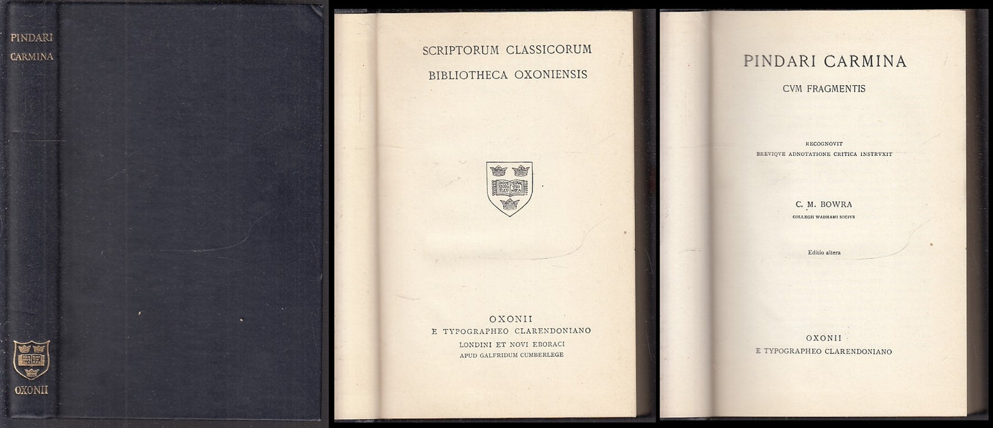 LN- PINDARI CARMINA - BOWRA - OXONII TYPOGRAPHEO CLARENDONIANO--- 1951- C- XFS47