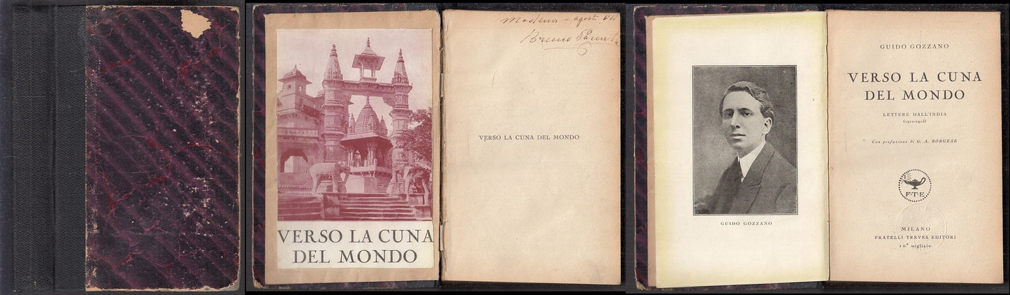 LN- VERSO LA CUNA DEL MONDO - GUIDO GOZZANO - FRATELLI TREVES --- 1907- C- XFS47