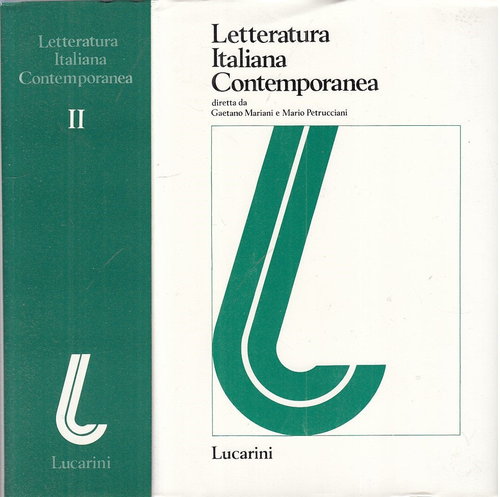 LZ- LETTERATURA ITALIANA CONTEMPORANEA VOL.2 -- LUCARINI --- 1980 - CS - ZFS264