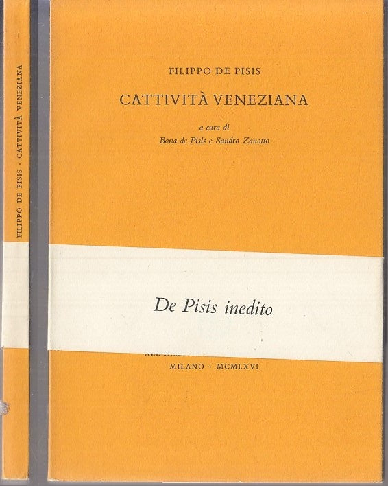 LN- CATTIVITA' VENEZIANA - DE PISIS - PESCE D'ORO- SCHEIWILLER-- 1966- B- XFS117