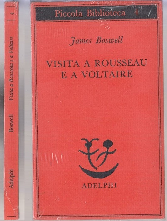LN- VISITA A ROUSSEAU E VOLTAIRE BLISTERATO- BOSWELL- ADELPHI--- 1973- B- XFS117
