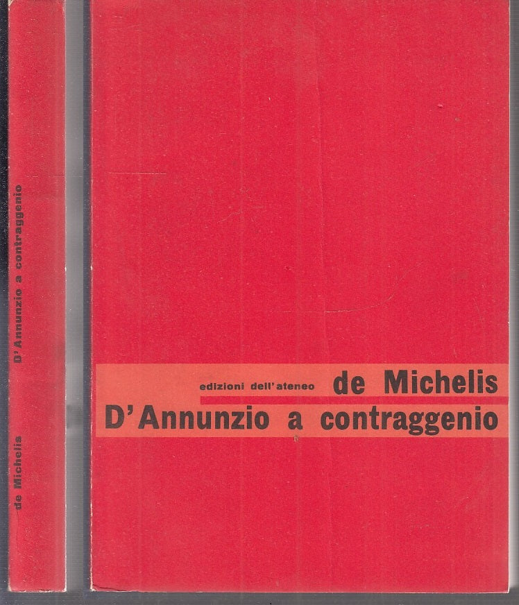 LS- D'ANNUNZIO A CONTRAGGENIO - DE MICHELIS - ED. DELL'ATENEO--- 1963- B- XFS101