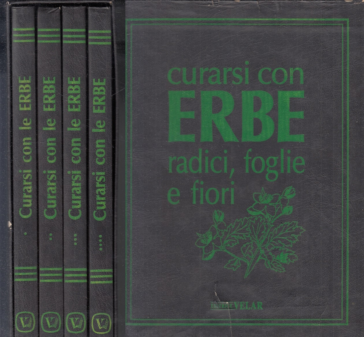 LZ- CURARSI CON LE ERBE COFANETTO 4 VOLUMI - BORIO - VELAR --- 1992 - C - ZFS319
