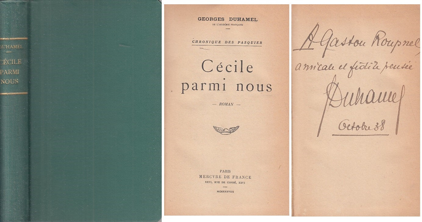 LN- CECILE PARMI NOUS IN FRANCESE - DUHAMEL - PARIS --- 1938 - C - ZFS141