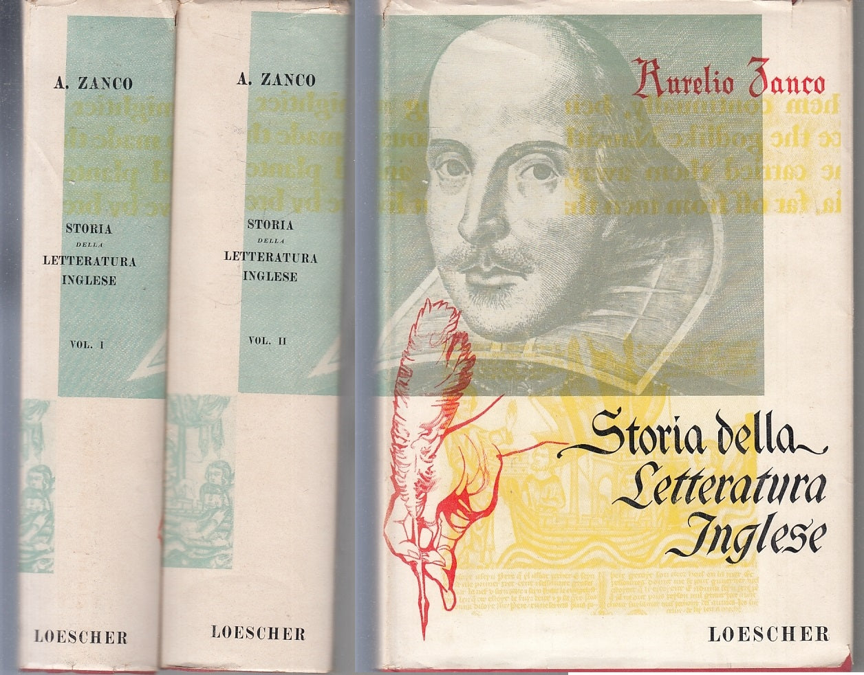 LS- STORIA DELLA LETTERATURA INGLESE 2 VOLL.- ZANCO- LOESCHER--- 1964- CS-ZFS565