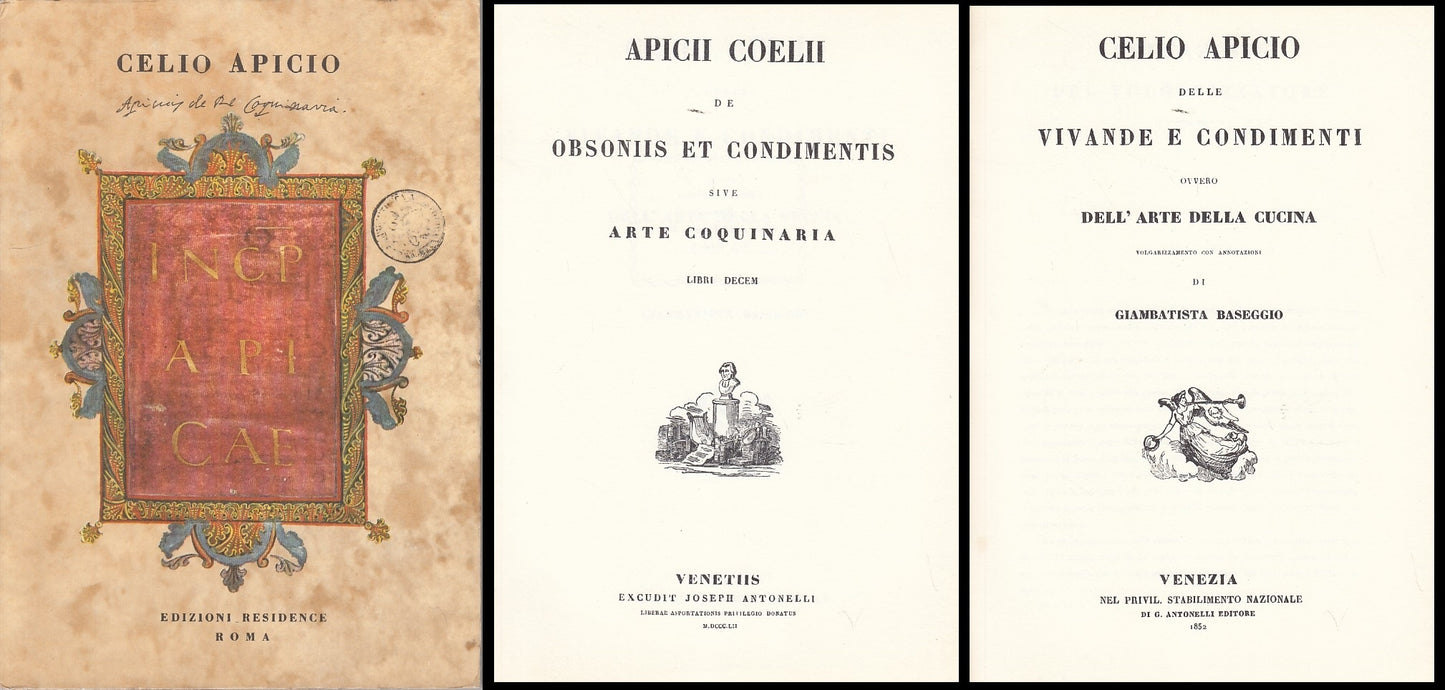 LK- DELLE VIVANDE E CONDIMENTO - CELIO APICIO - RESIDENCE --- 1852 - B - ZFS24
