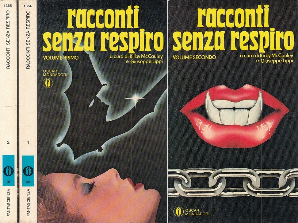 RACCONTI SENZA RESPIRO 2 VOLL.-- MONDADORI- FANTASCIENZA-- 1981 - B - YFS272