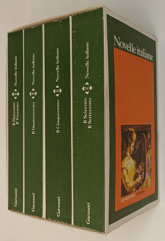 LN- NOVELLE ITALIANE COFANETTO 4 VOLUMI-- GARZANTI- GRANDI LIBRI-- 1982-B-XFS122
