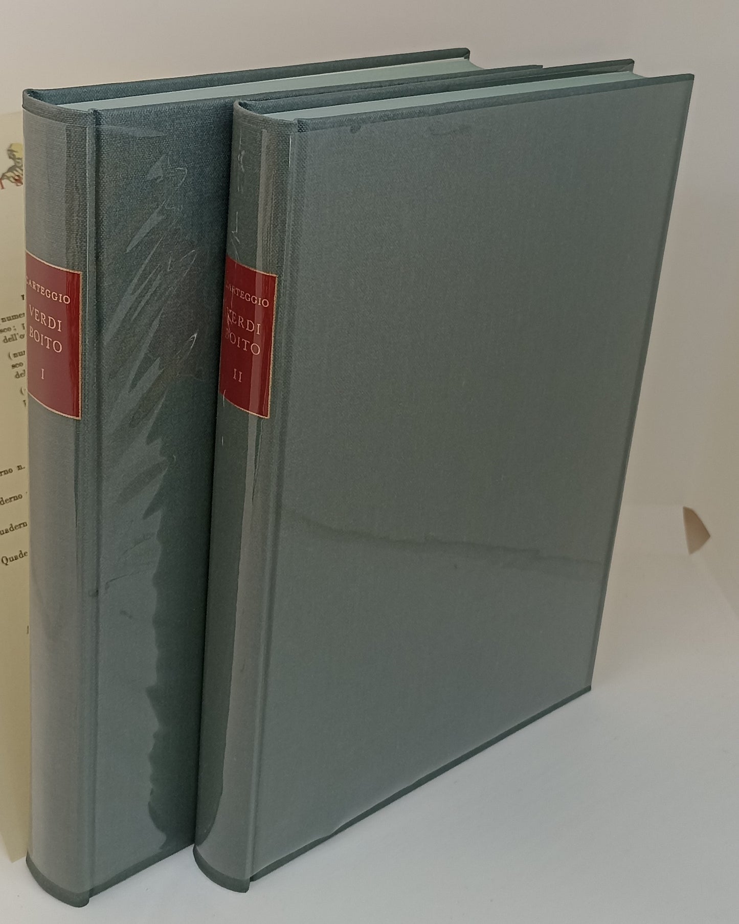 LS- CARTEGGIO VERDI BOITO 2 VOLUMI -- ISTITUTO STUDI VERDIANI --- 1978- CS- XFS5