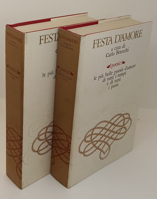 LN- FESTA D'AMORE 2 VOLL POESIE LETTERE- BERTOCCHI- VALLECCHI--- 1969- CS-XFS123