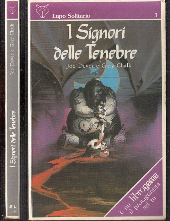 LF- LUPO SOLITARIO 1 I SIGNORI DELLE TENEBRE - DEAVER- LIBROGAME--- 1985- B- YFS