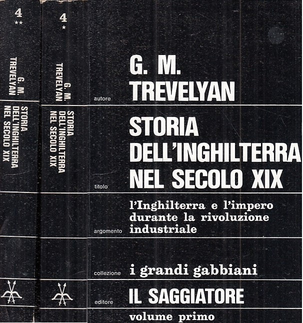 LS- STORIA DELL'INGHILTERRA SECOLO XIX 2 VOLL. -- SAGGIATORE --- 1973 - B - ZFS7