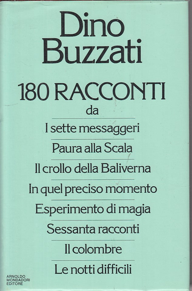 LN- 180 RACCONTI - DINO BUZZATI - MONDADORI -- 1a ED. - 1982 - CS - ZFS292