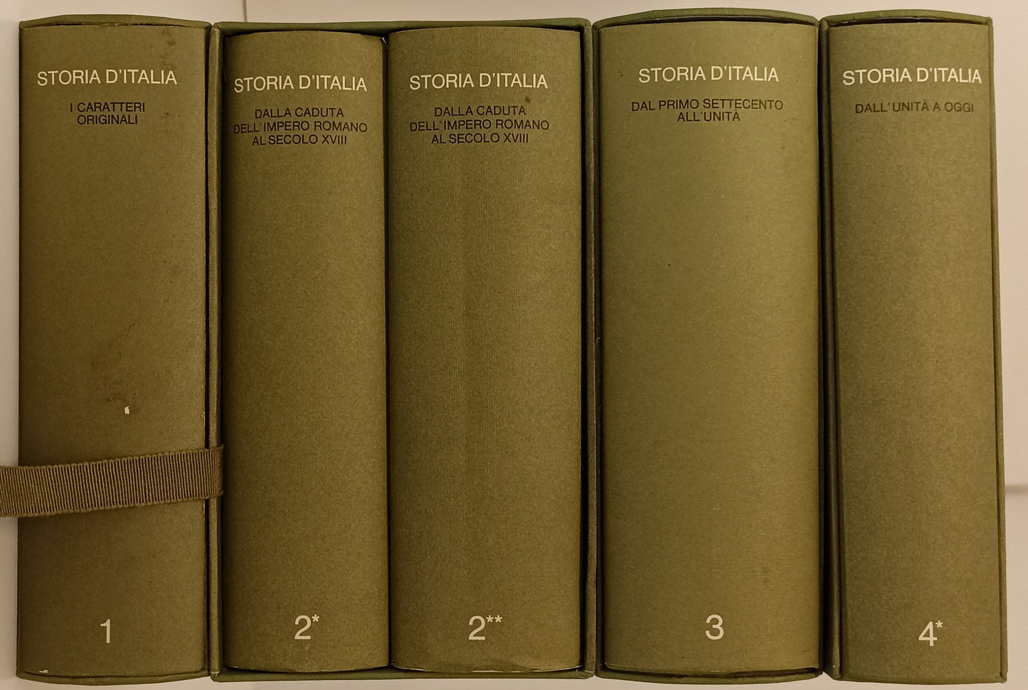 LS- STORIA D'ITALIA 6 VOLUMI IN 10 TOMI COMPLETA -- EINAUDI --- 1971 - CS - YFS