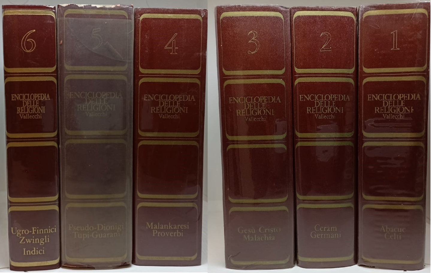 LZ- ENCICLOPEDIA DELLE RELIGIONI 6 VOLUMI COMPLETA -- VALLECCHI--- 1970- CS- YFS