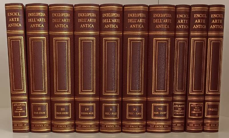 LT- ENCICLOPEDIA DELL'ARTE ANTICA 10 VOLUMI QUASI COMPLETA-- TRECCANI--- 1958- C- YFS