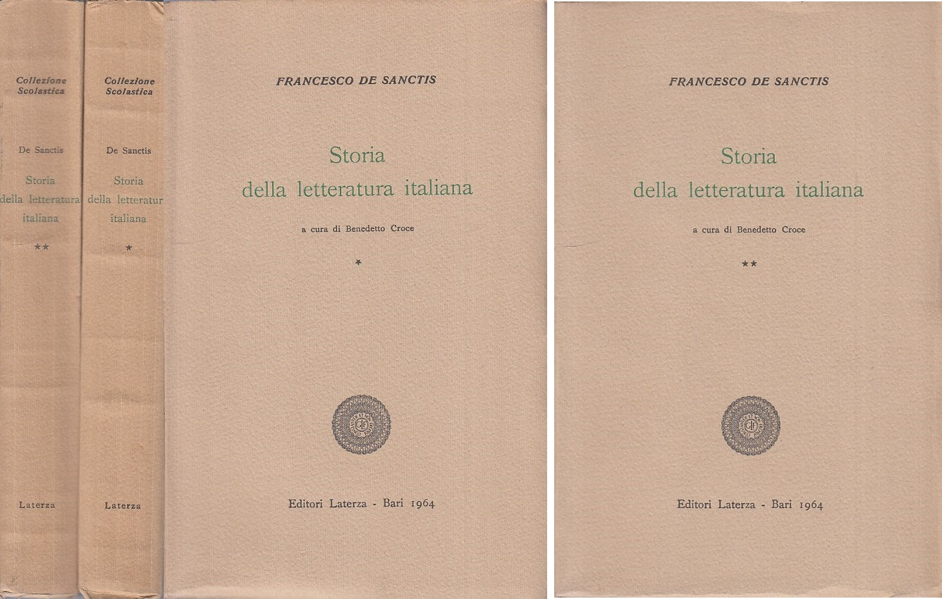 LS- STORIA DELLA LETTERATURA ITALIANA 2 VOLL. -- LATERZA --- 1964 - B - XFS124