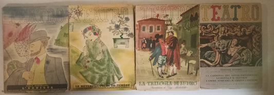 LT- LOTTO TEATRO 7 VOLUMI GOLDONI TOLSTOI MERIMEE-- IL DRAMMA--- 1943- B- ZFS603
