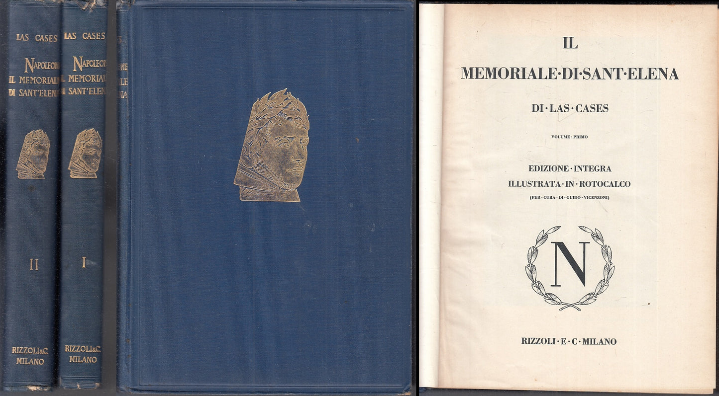 LS- NAPOLEONE MEMORIALE DI SANT'ELENA 1/2 - LAS CASES- RIZZOLI--- 1929- C- YFS83