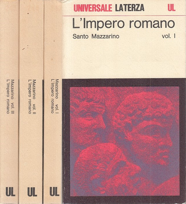 LS- L'IMPERO ROMANO 3 VOLL. - MAZZARINO - LATERZA --- 1973 - B - XFS999