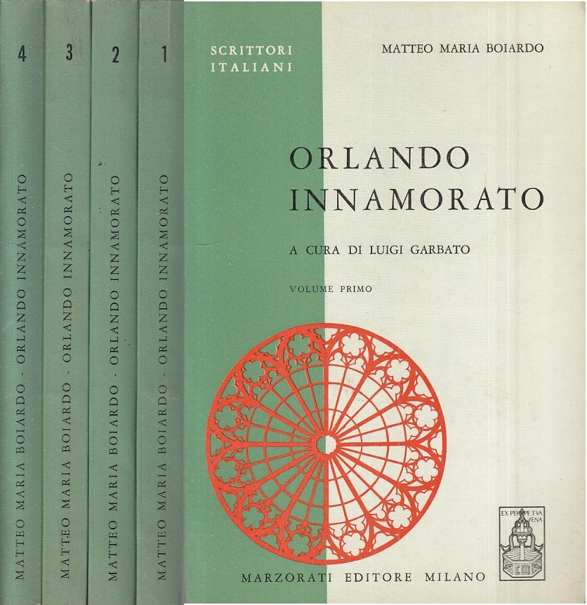ORLANDO INNAMORATO 4 VOLL. - BOIARDO - MARZORATI --- 1970 - B - XFS999