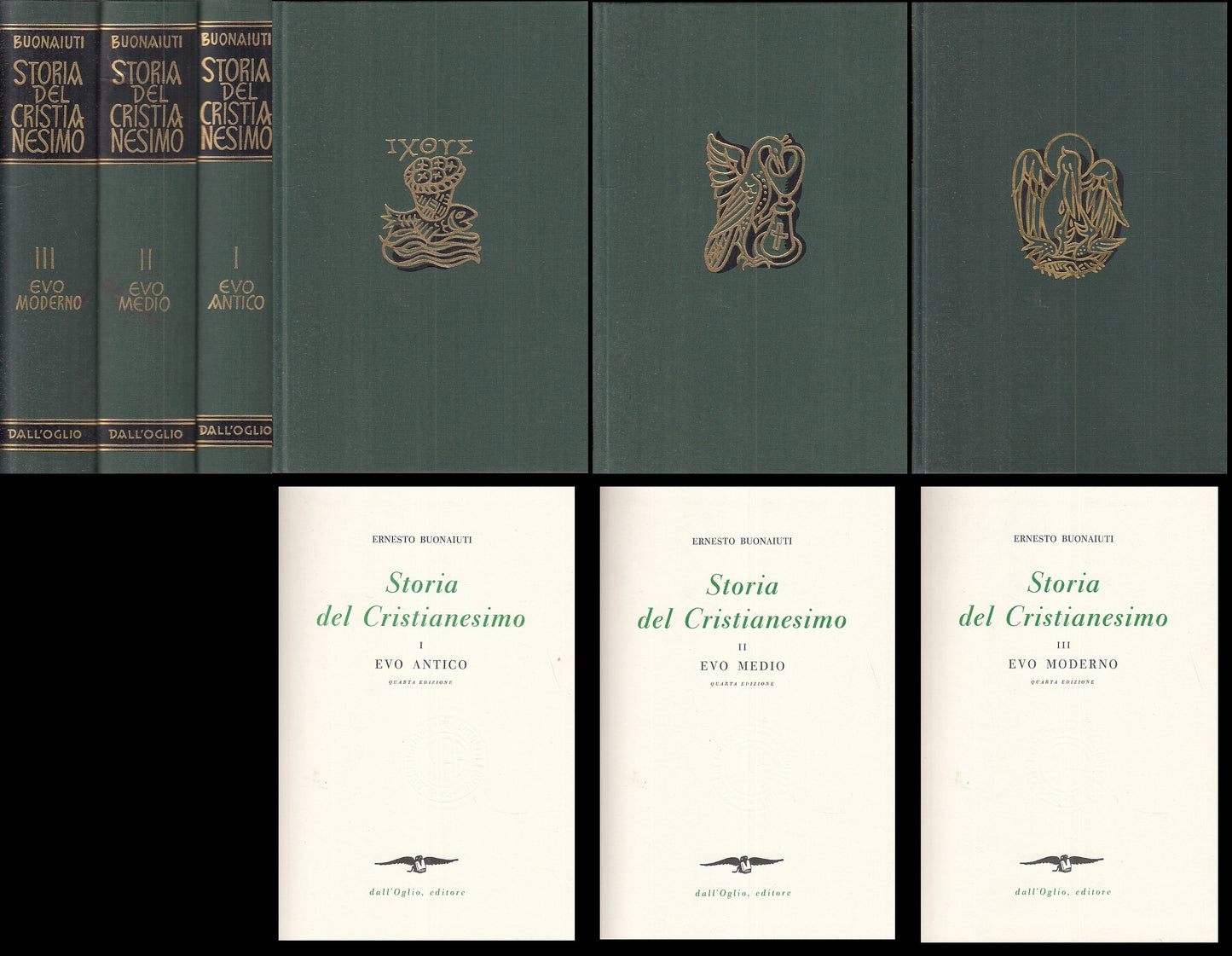 LS- STORIA DEL CRISTIANESIMO 3 VOLL.- BUONAIUTI- DALL'OGLIO--- 1941- CS - XFS999