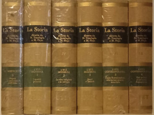 LS- LA STORIA diretta da TRANFAGLIA FIRPO 6 VOLUMI -- UTET --- 1986 - C - YFS