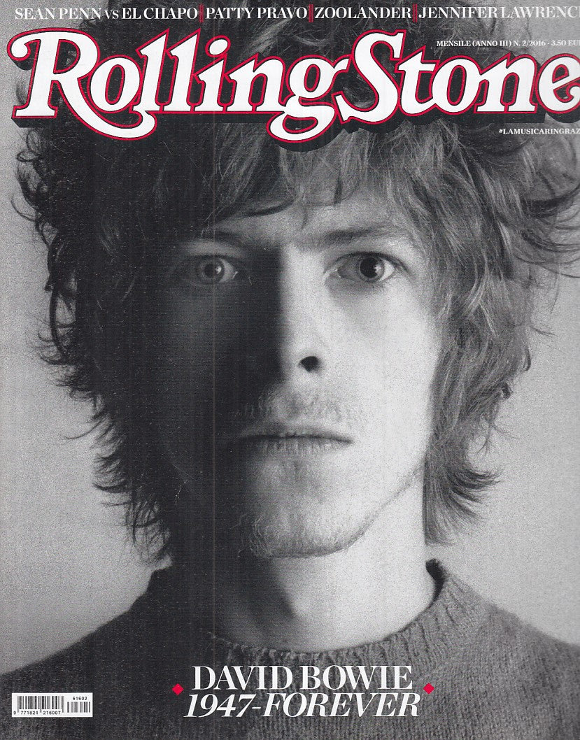 LR- RIVISTA MAGAZINE ROLLING STONE N.2 DAVID BOWIE ----- 2016 - B - YFS999