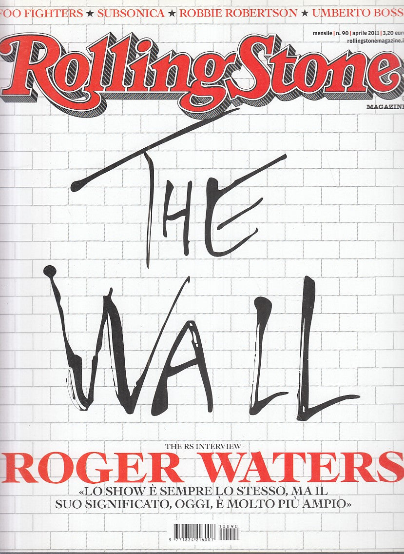 LR- RIVISTA MAGAZINE ROLLING STONE N.90 WALL ROGER WATERS----- 2011 - B - YFS999