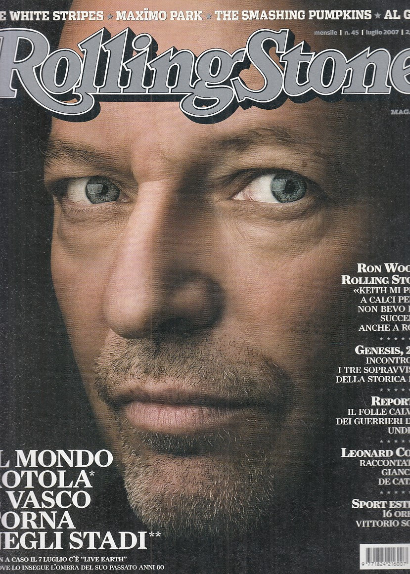LR- RIVISTA MAGAZINE ROLLING STONE N.45 VASCO ROSSI ----- 2007 - B - YFS999
