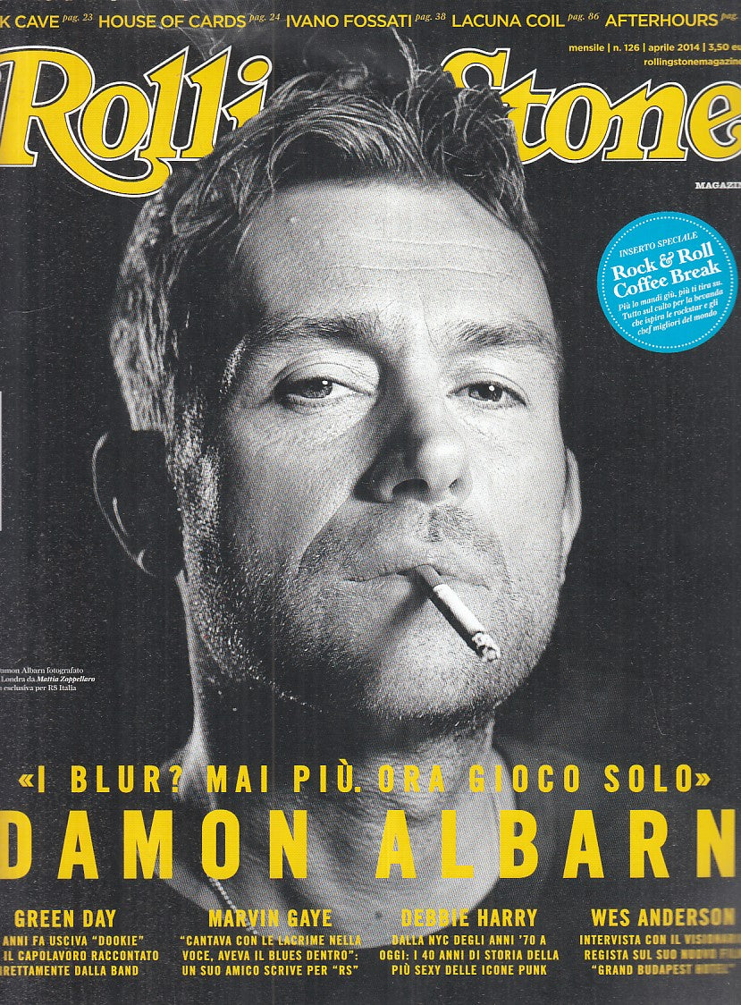 LR- RIVISTA MAGAZINE ROLLING STONE N.126 BLUR DAMON ALBARN----- 2014- B - YFS999