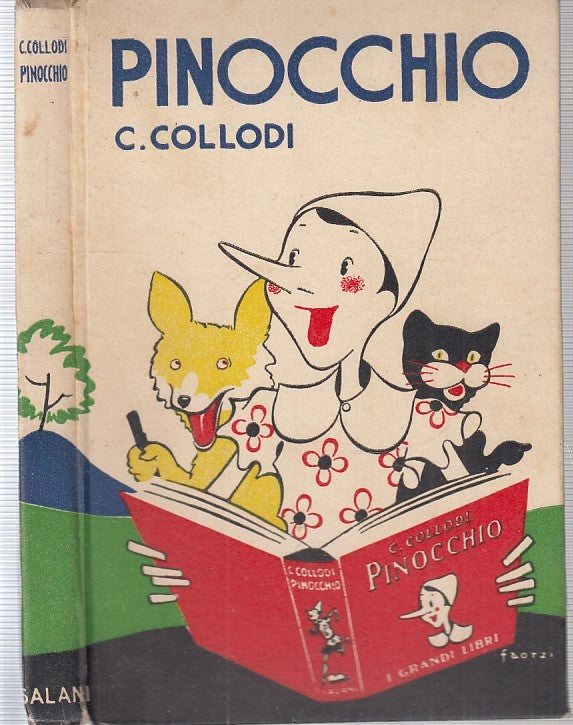 LB- AVVENTURE DI PINOCCHIO FAORZI - COLLODI - SALANI --- 1940 - C - RGZ