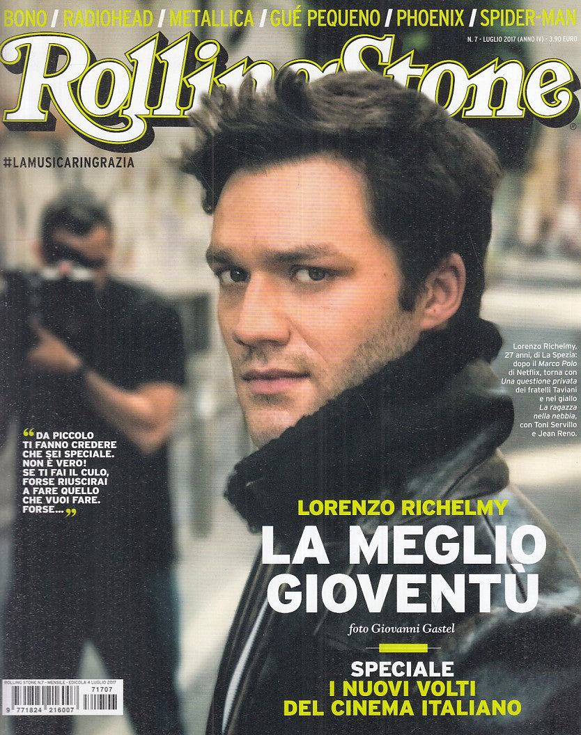 LR- RIVISTA MAGAZINE ROLLING STONE N.7 LORENZO RICHELMY ----- 2017 - B - YFS999
