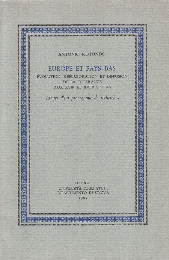 LS- EUROPE ET PAYS BAS IN FRANCESE - ROTONDO - FIRENZE --- 1992 - BS - YFS157