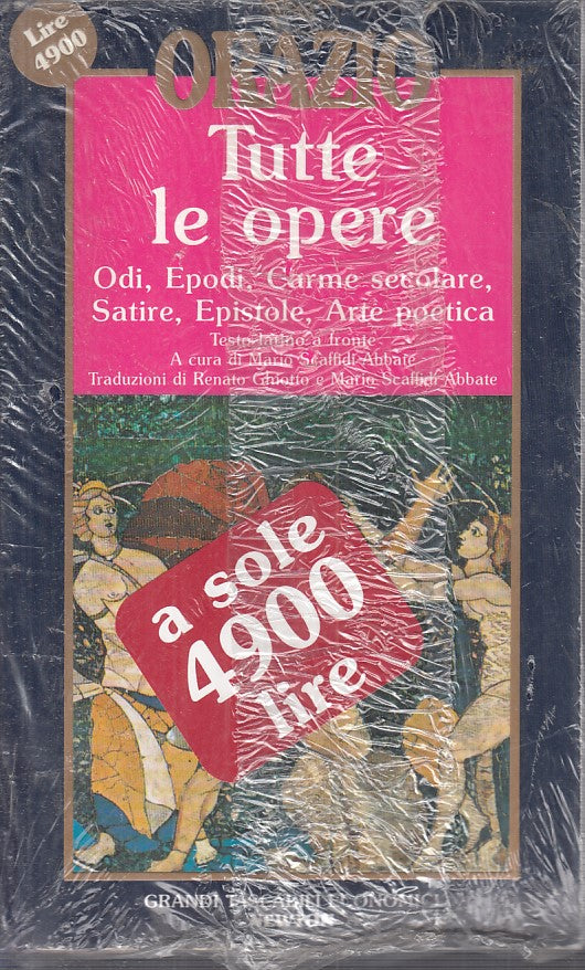 LS- TUTTE LE OPERE LATINO A FRONTE SIGILLATO- ORAZIO- NEWTON--- 1992 - B - YFS40