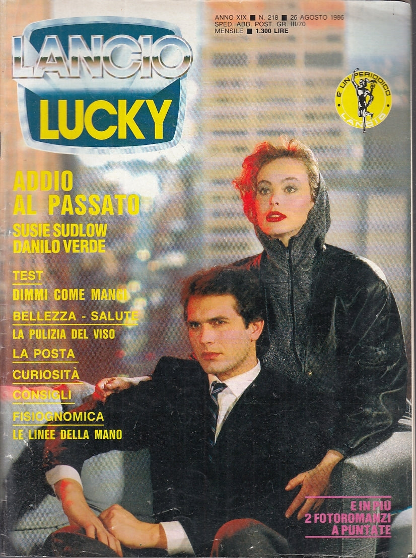 LR- RIVISTA FOTOROMANZO LANCIO LUCKY N.218 SUDLOW DANILO VERDE - 1986- S- YFS845