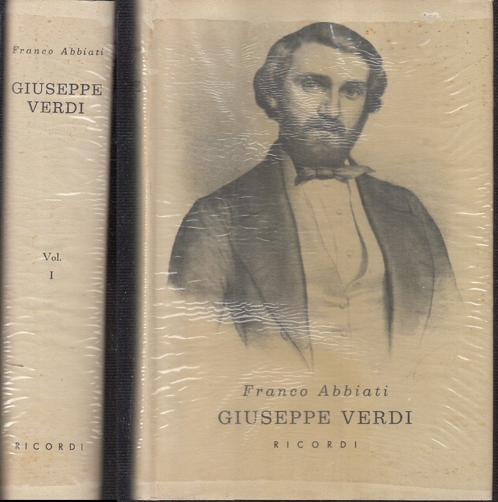 LS- GIUSEPPE VERDI VOLUME PRIMO - FRANCO ABBIATI - RICORDI- VITE-- 1963- CS- WPR