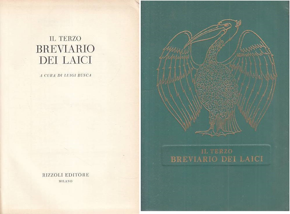 LS- IL TERZO BREVIAIO DEI LAICI - RUSCA - RIZZOLI -- 1a ED. - 1965 - C - YFS24