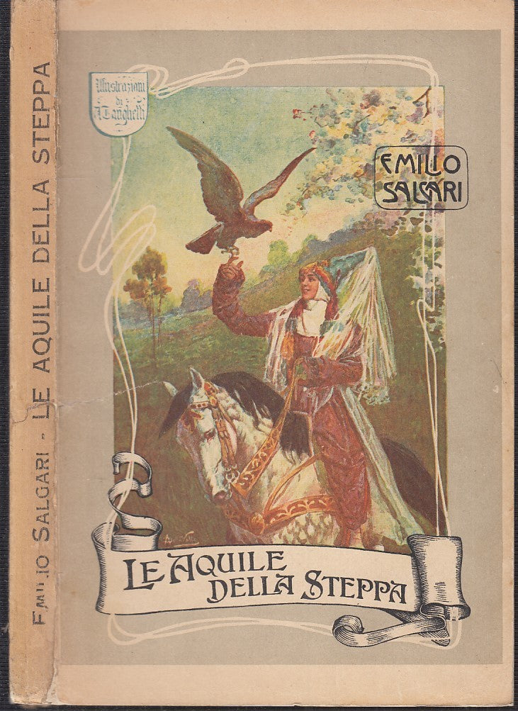 LB- LE AQUILE DELLA STEPPA TANGHETTA - EMILIO SALGARI - VALLARDI--- 1926- B- RGZ