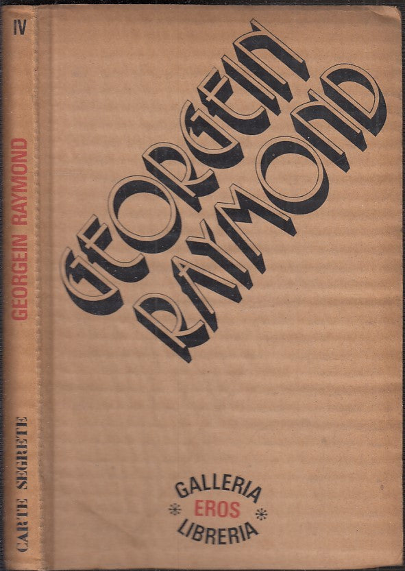 LT- RAYMOND GEORGEIN CATALOGO -- CARTE SEGRETE - GALLERIA EROS-- 1973- C- XFS119