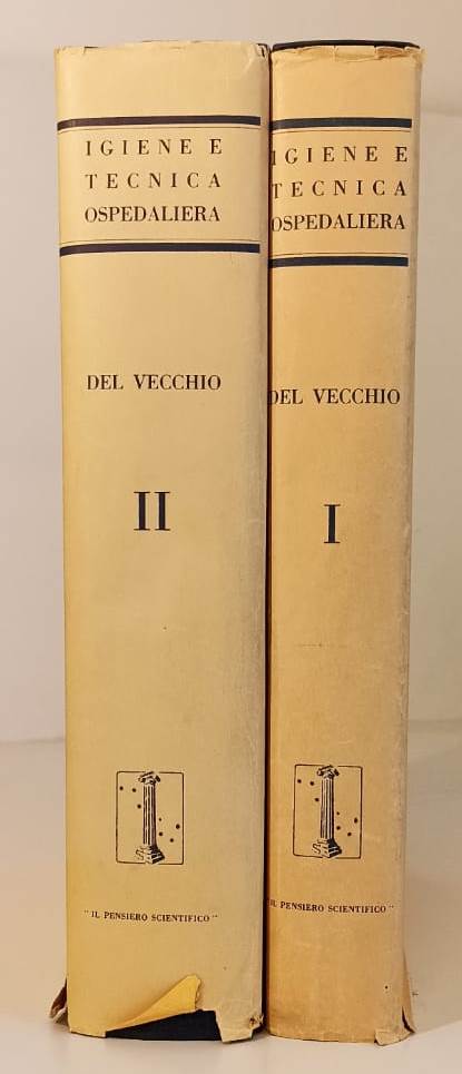 LQ- IGIENE E TECNICA OSPEDALIERA 2 VOLUMI - DEL VECCHIO ---- 1968 - CS - YFS69