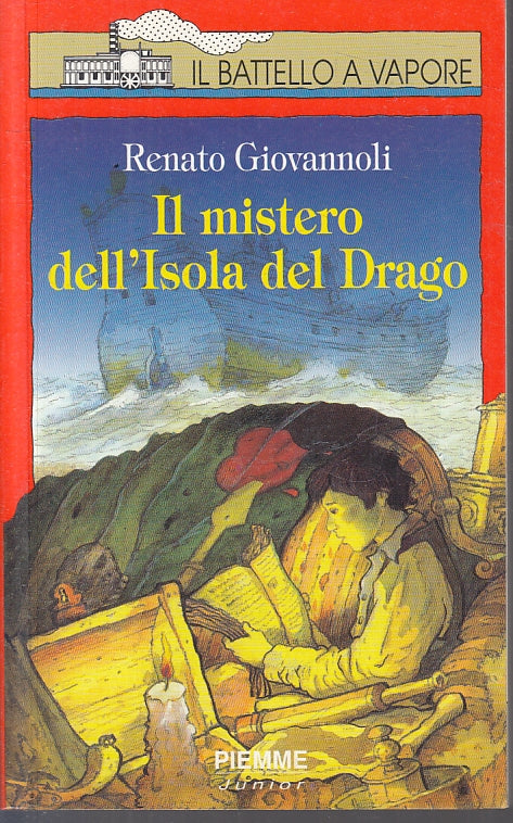 LN2- IL MISTERO DELL'ISOLA DEL DRAGO -- PIEMME - BATTELLO A VAPORE--- B- JXS6
