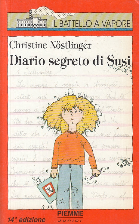 LN2- DIARIO SEGRETO DI SUSI PAUL- NOSTLINGER- PIEMME- BATTELLO VAPORE--- B- JXS6