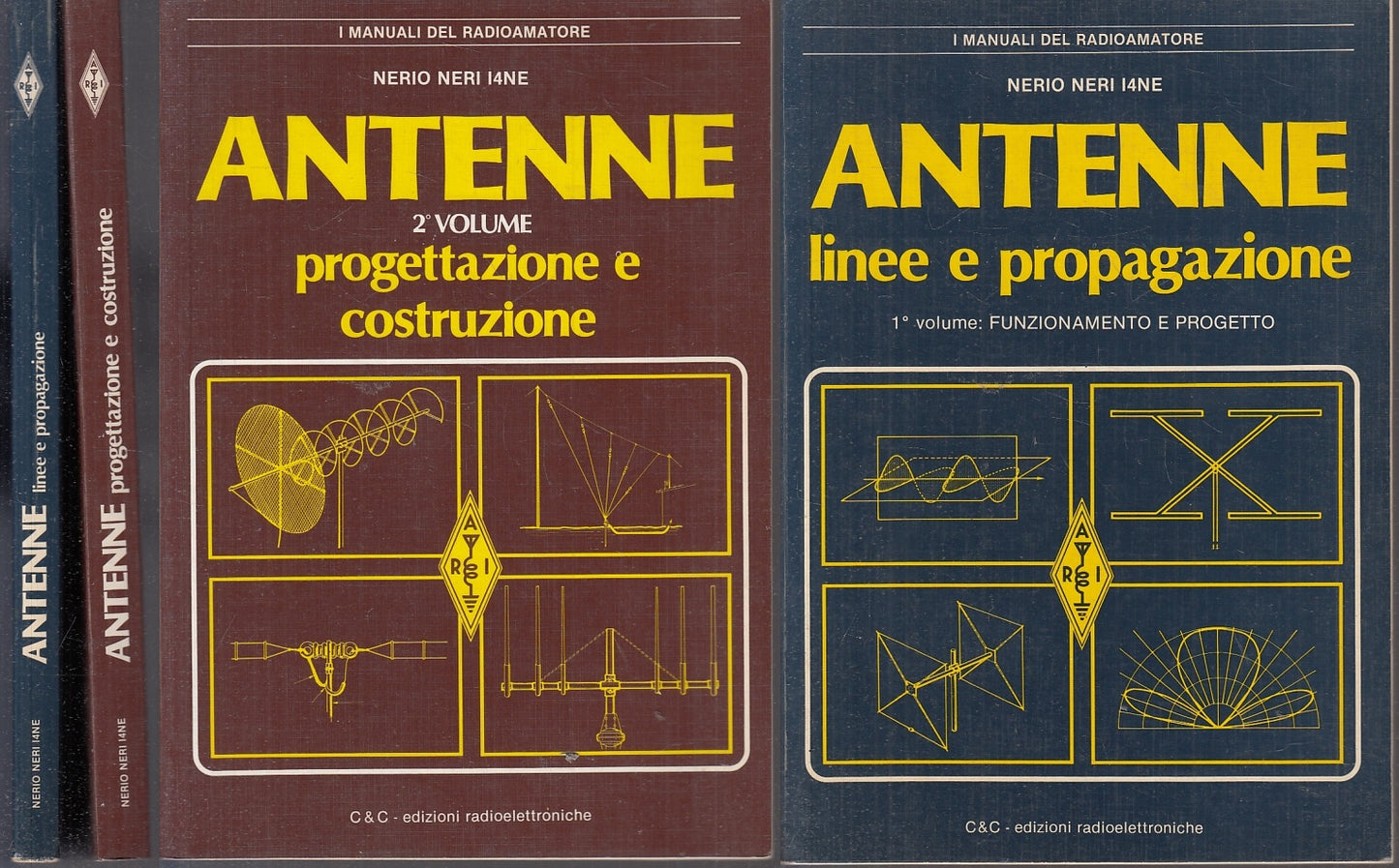 LZ- ANTENNE VOLUMI 1/2 PROGETTO COSTRUZIONE - NERIO NERI- C&C--- 1982- B- XFS110